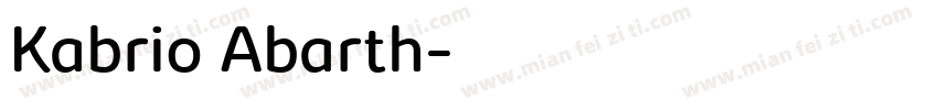 Kabrio Abarth字体转换